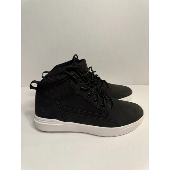 .9088 Timberland Mens Alliston Mid Lace Sneaker Black-US 7.5 Mens - Picture 1 of 5